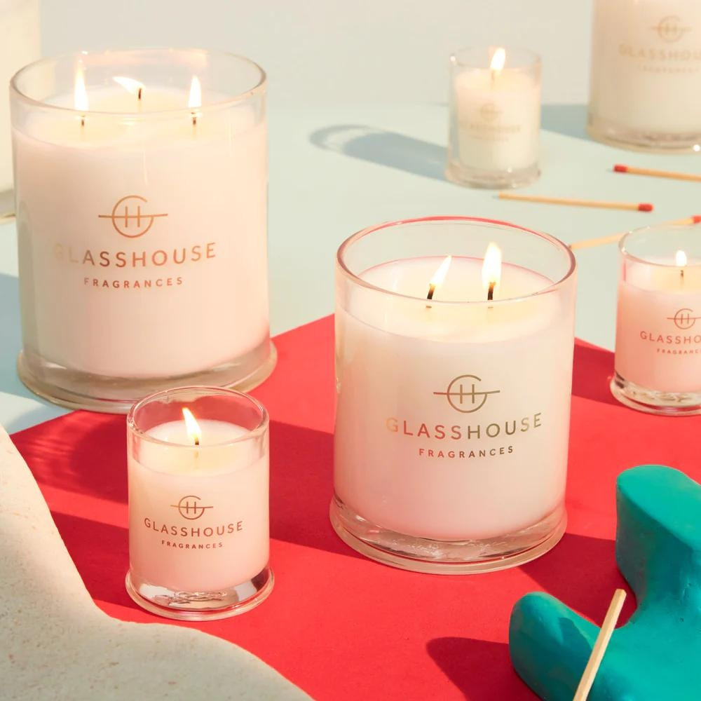 グラスハウス GLASSHOUSE アロマキャンドル大　ロスト イン アマルフィ グラスハウス GLASSHOUSE アロマキャンドル大 ロスト イン