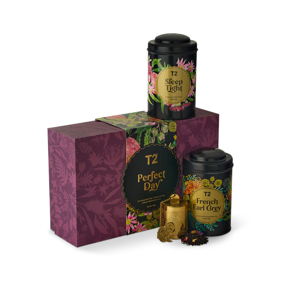 T2 紅茶6缶ギフトセット T2ティー パーフェクトデイ ルーズリーフ ギフトパック | Natonic