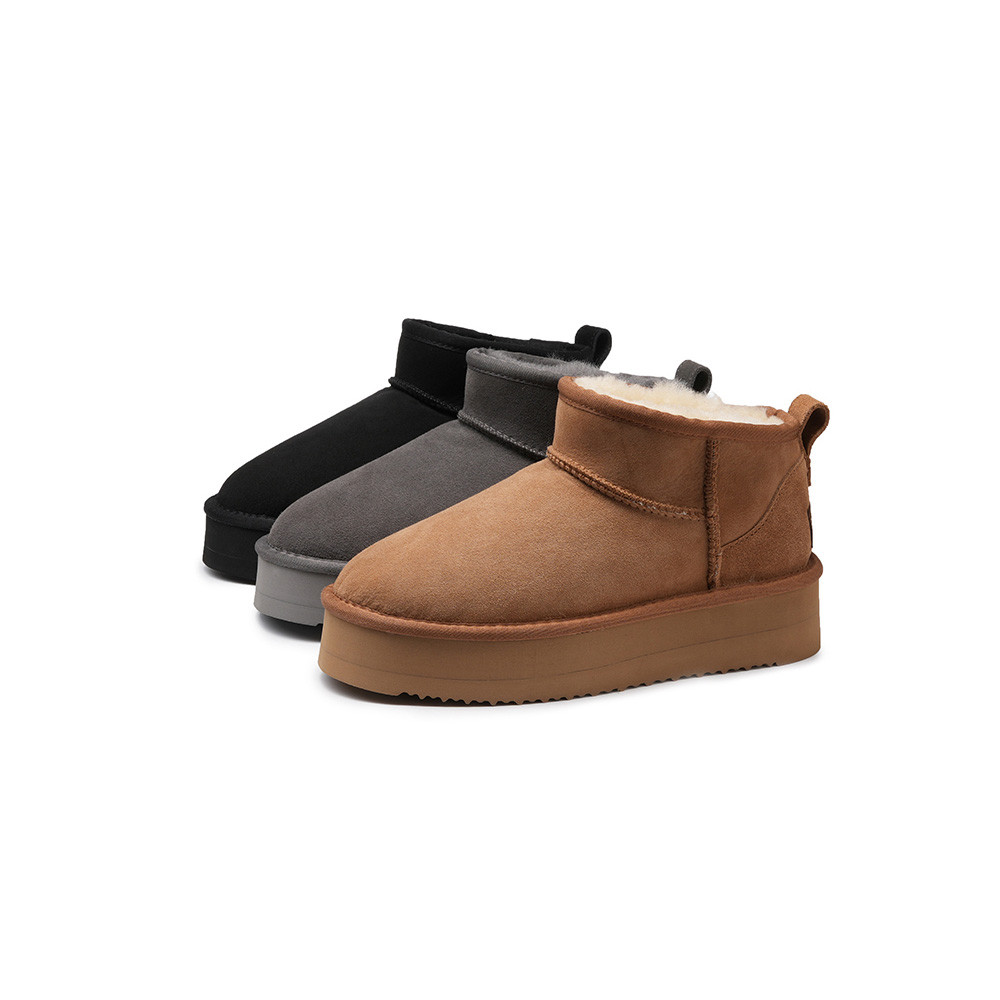 UGG 厚底ブーツ　キャメル　24cm USAサイズ37 タスマンUGG厚底スラントブーツ | Natonic