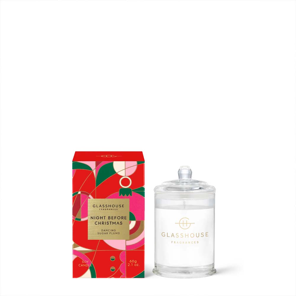グラスハウス キャンドル 380g ナイトビフォークリスマス　アロマキャンドル Amazon.co.jp: GLASSHOUSE アロマキャンドル ミニキャンドル 60g