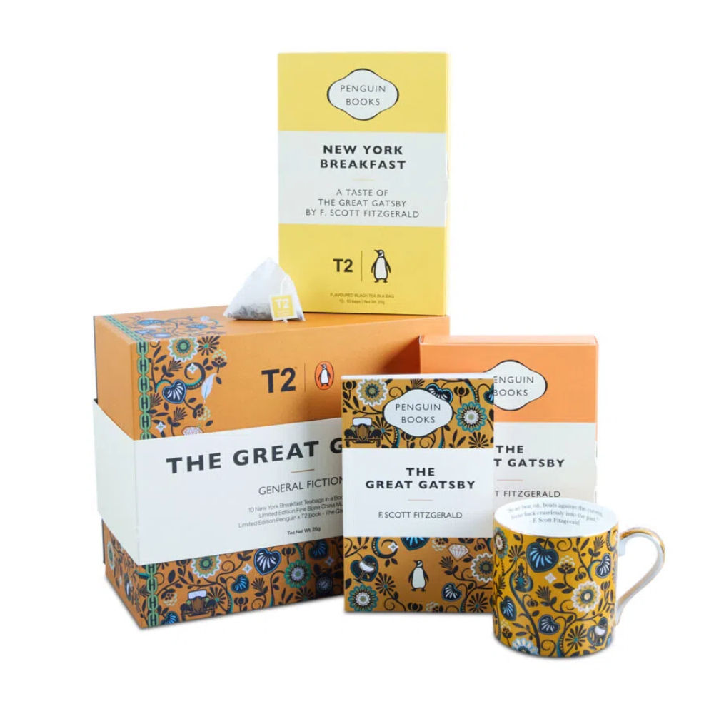T2 Tea Tea & Books The Great Gatsby General Fiction Gift Pack