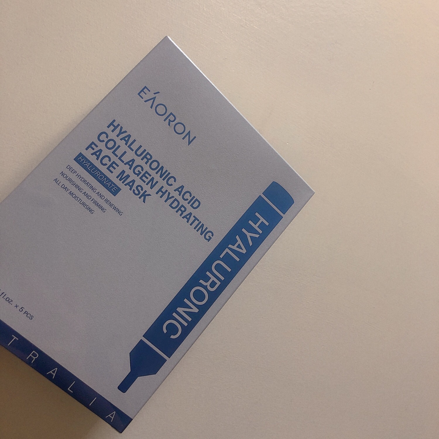 Eaoron Hyaluronic Acid Glutathione Face Mask 5x25ml I Natonic Eaoron Hyaluronic Acid Glutathione Face Mask 5x25ml I Natonic